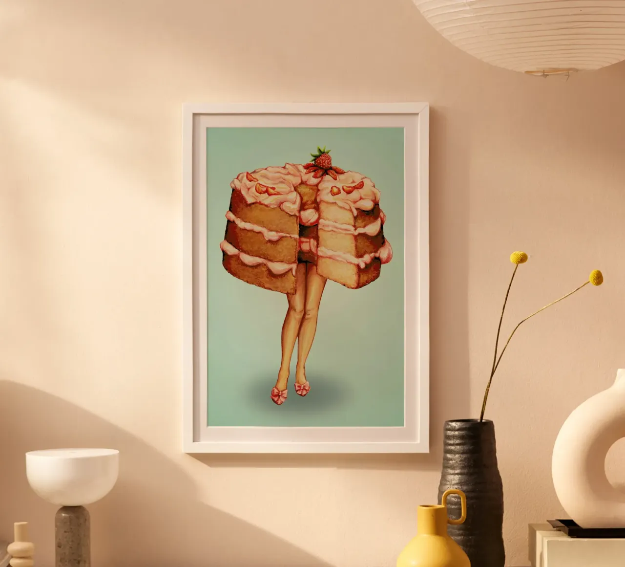 Hot Cakes III poster con telaio in plastica da Kelly Gilleran