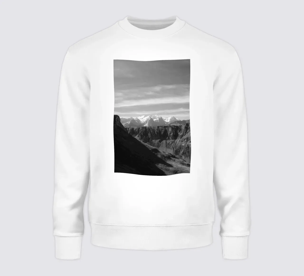 Monochrome Majesty – Bernese Alps felpa da FujiSwiss
