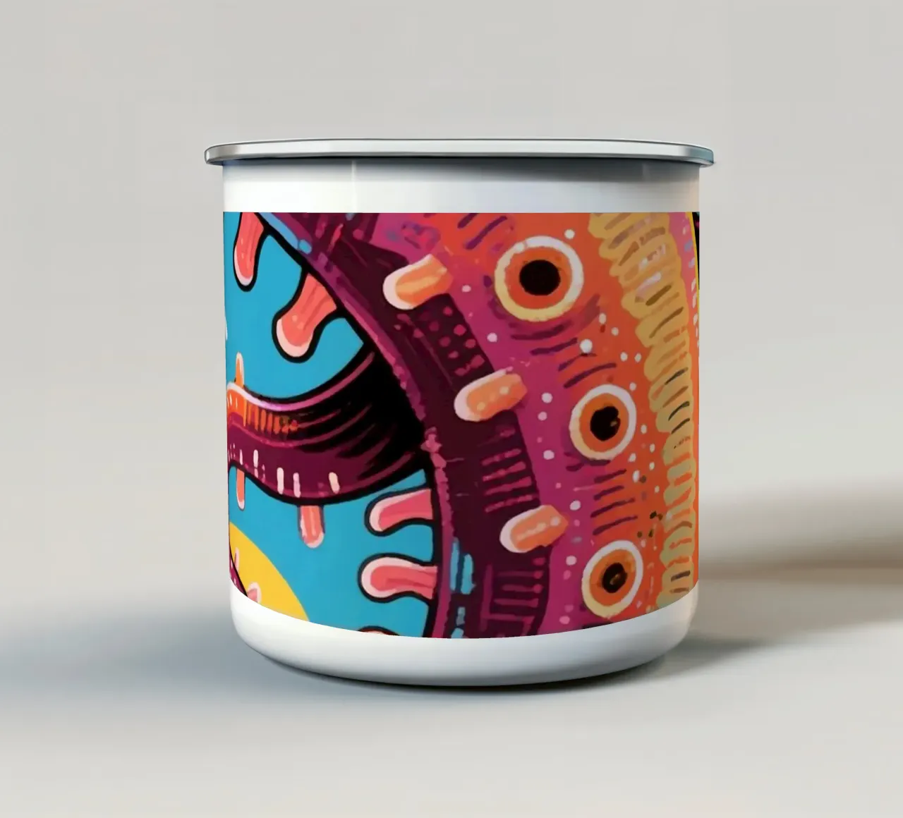 Cetriolo di mare tazza in smalto da knowledge