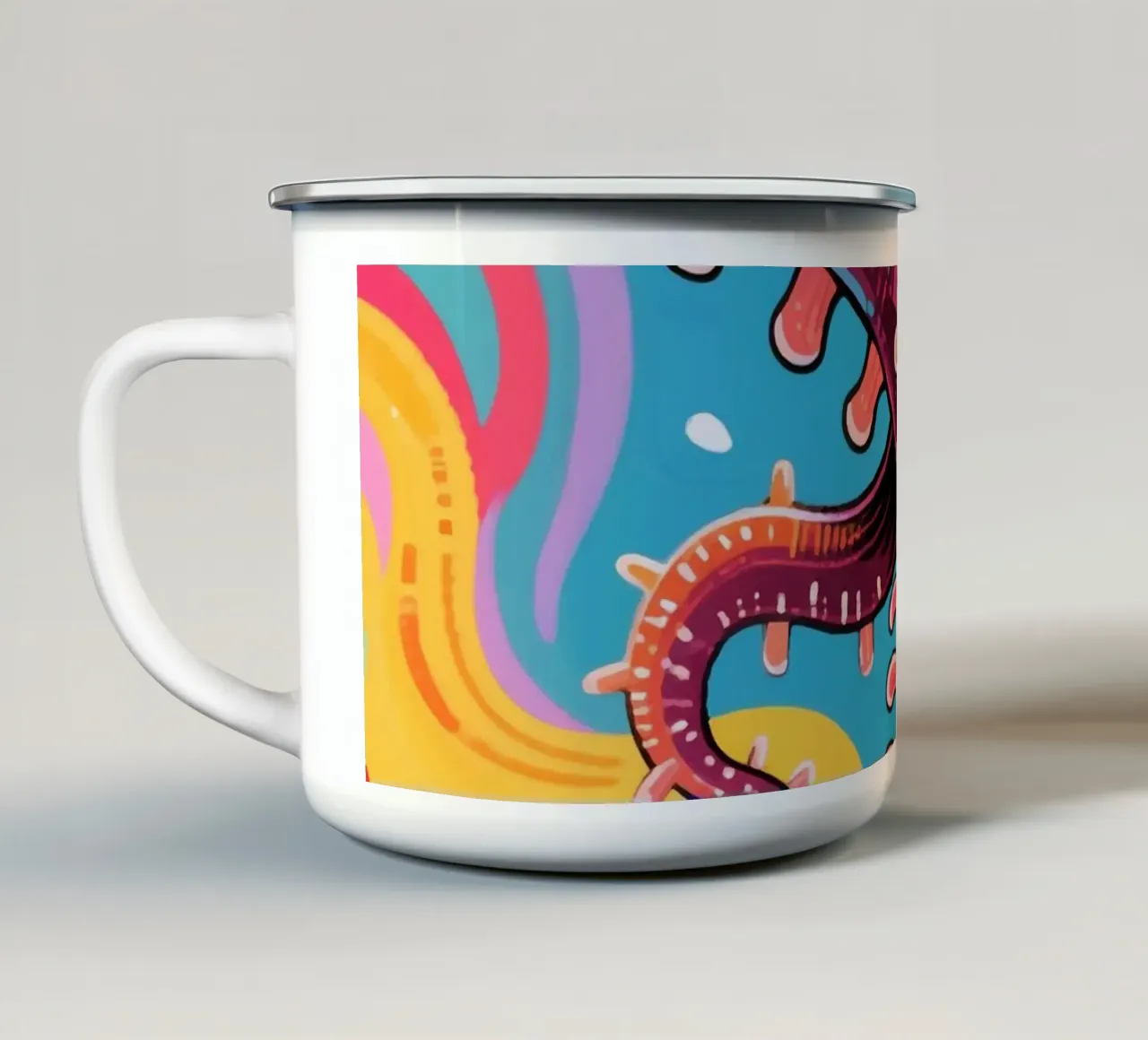 Cetriolo di mare tazza in smalto da knowledge