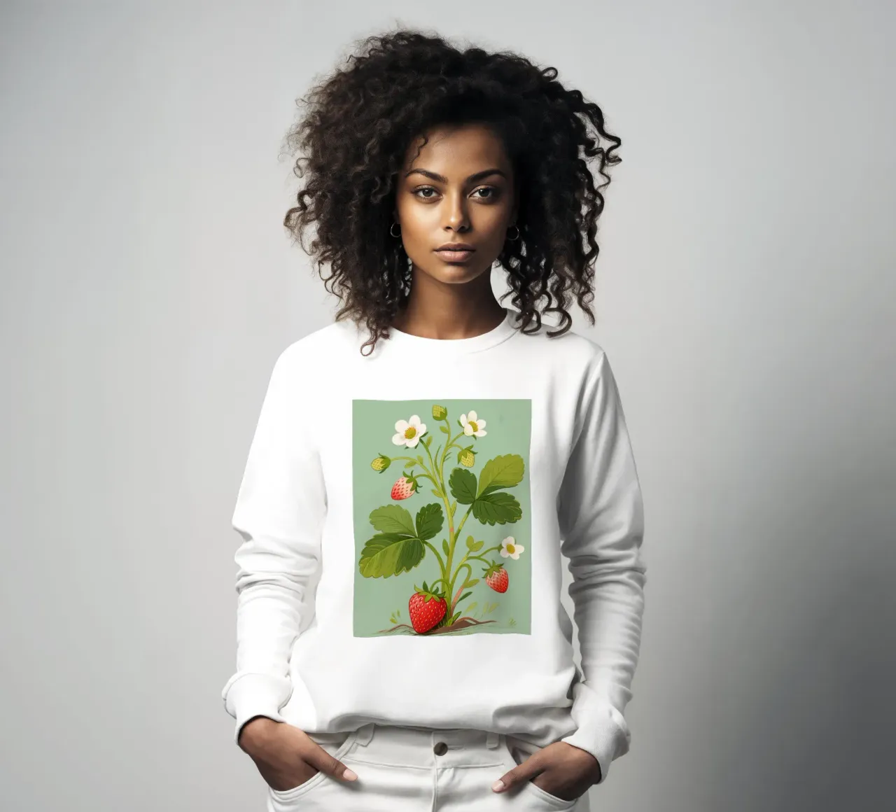Pianta di fragole felpa da knowledge