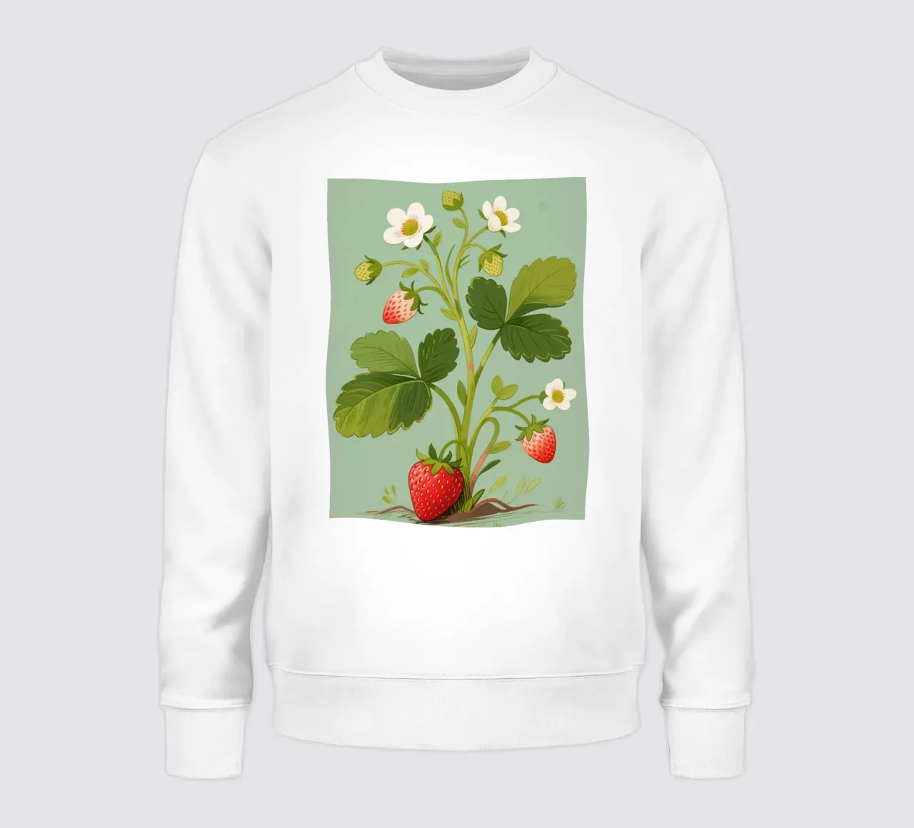 Pianta di fragole felpa da knowledge
