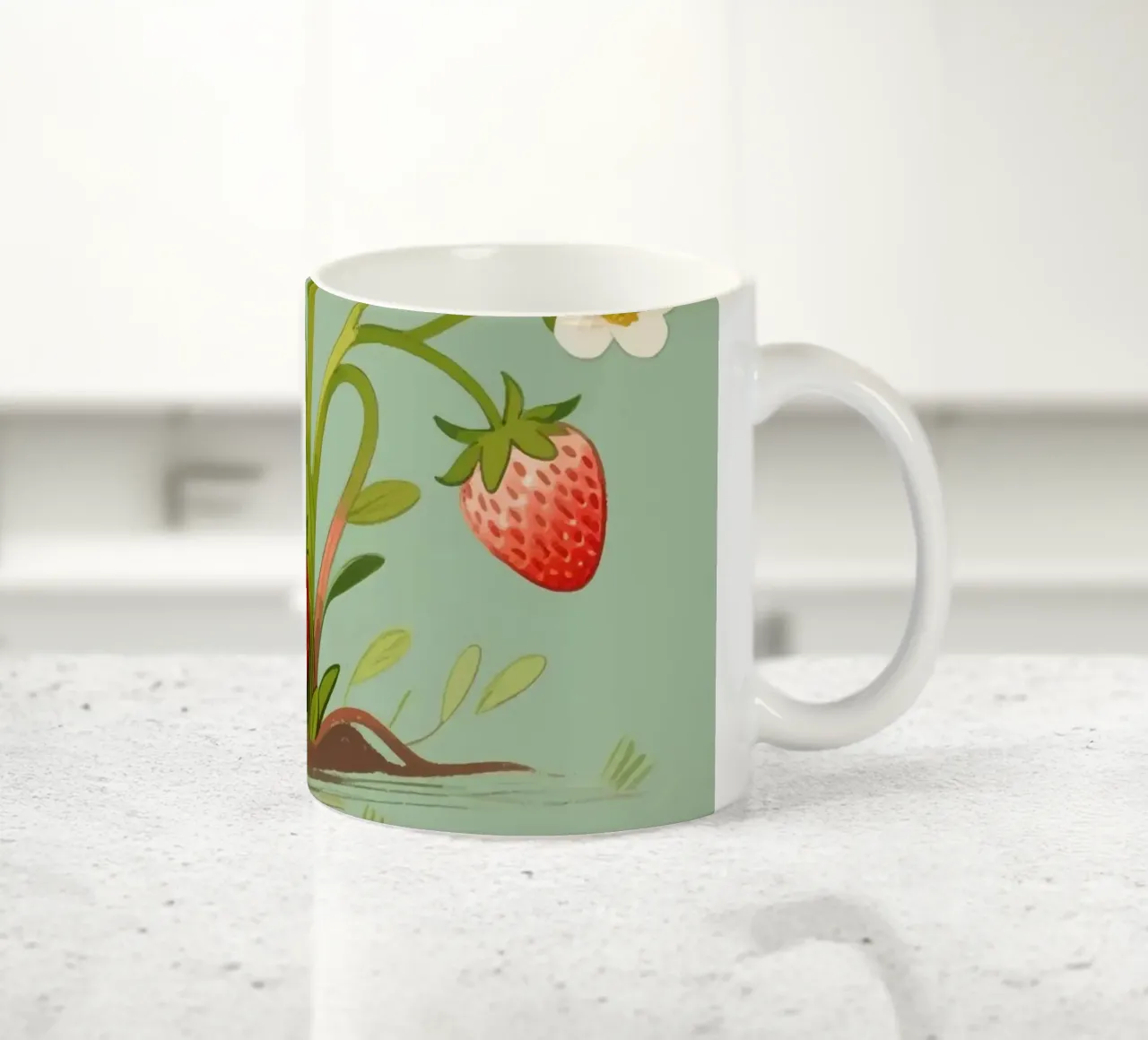 Pianta di fragole tazza in ceramica da knowledge