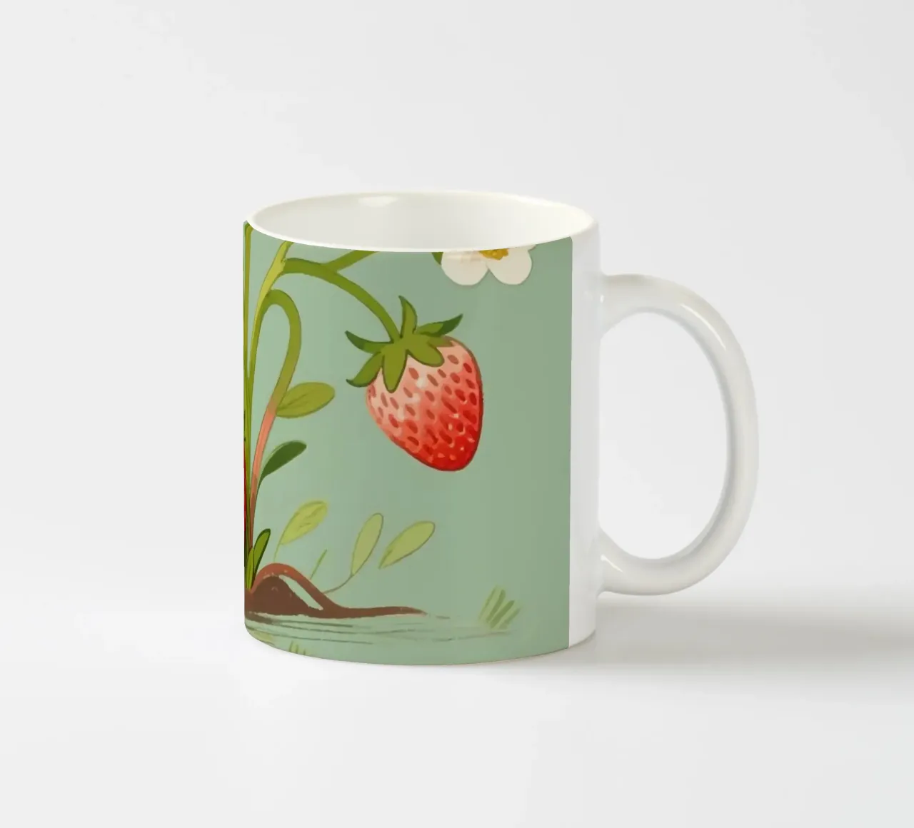 Pianta di fragole tazza in ceramica da knowledge