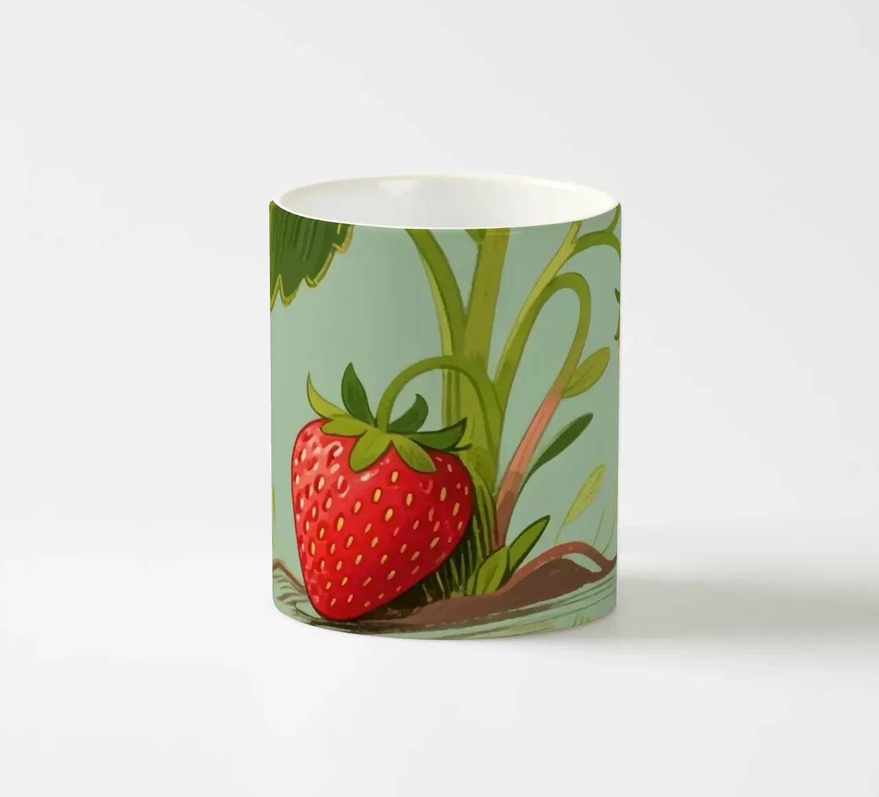 Pianta di fragole tazza in ceramica da knowledge