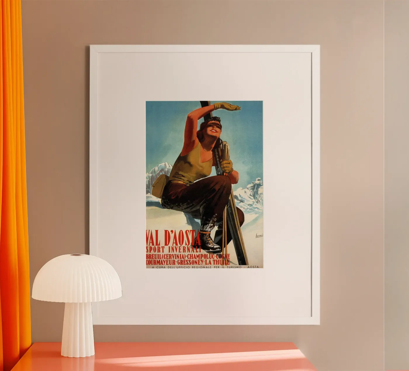 Val d'Aosta poster da Christie