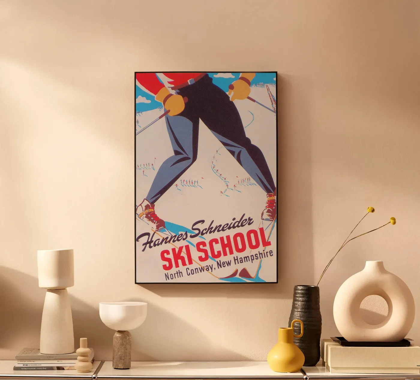 Ski School Acryl-Glas von Christie