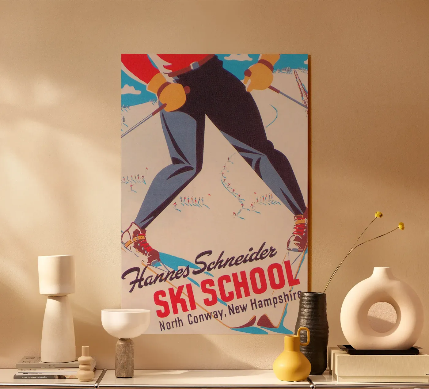 Ski School Acryl-Glas von Christie