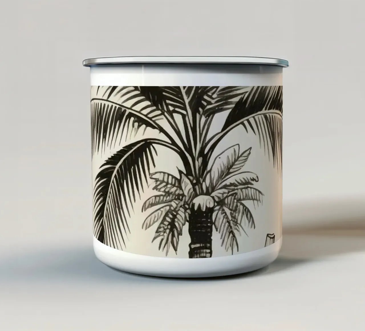 Palma da zucchero tazza in smalto da knowledge