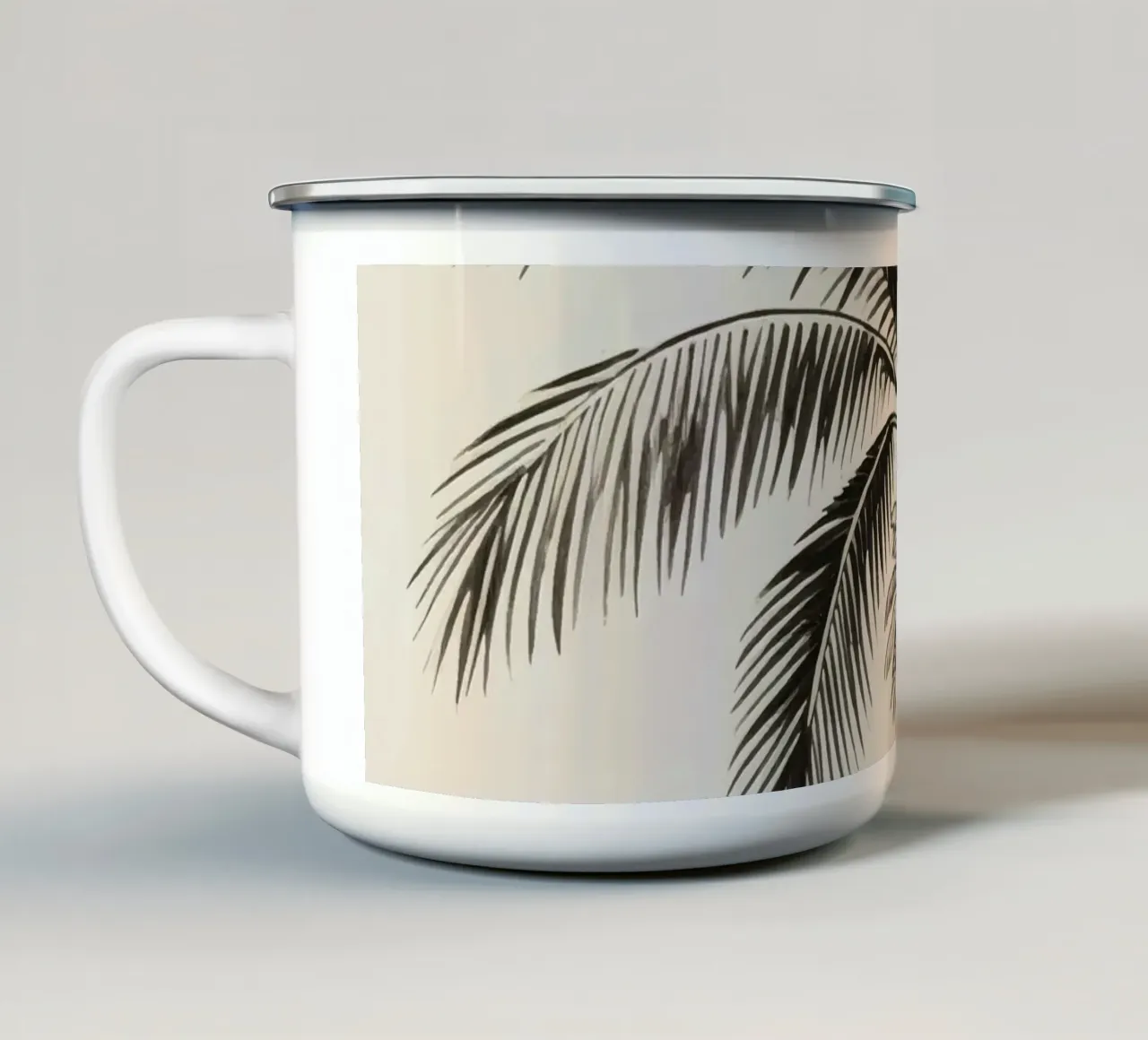 Palma da zucchero tazza in smalto da knowledge