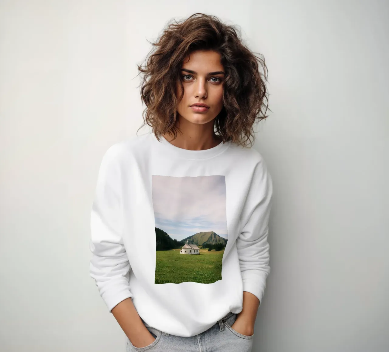 Chapel in the Alps felpa da FujiSwiss