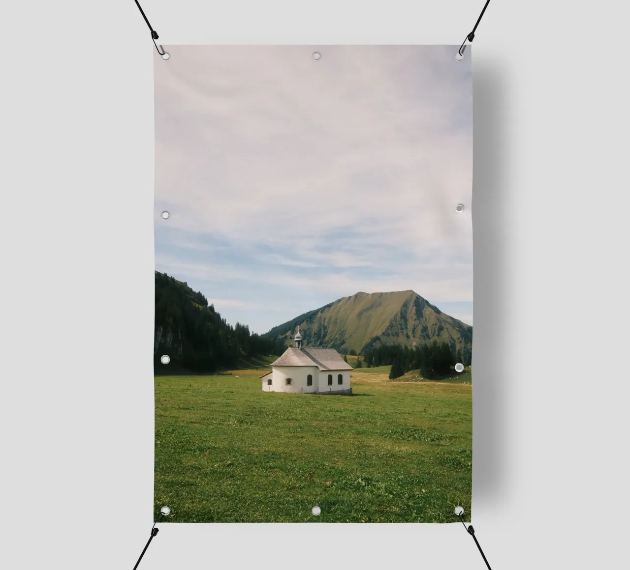 Chapel in the Alps telo in pvc da FujiSwiss