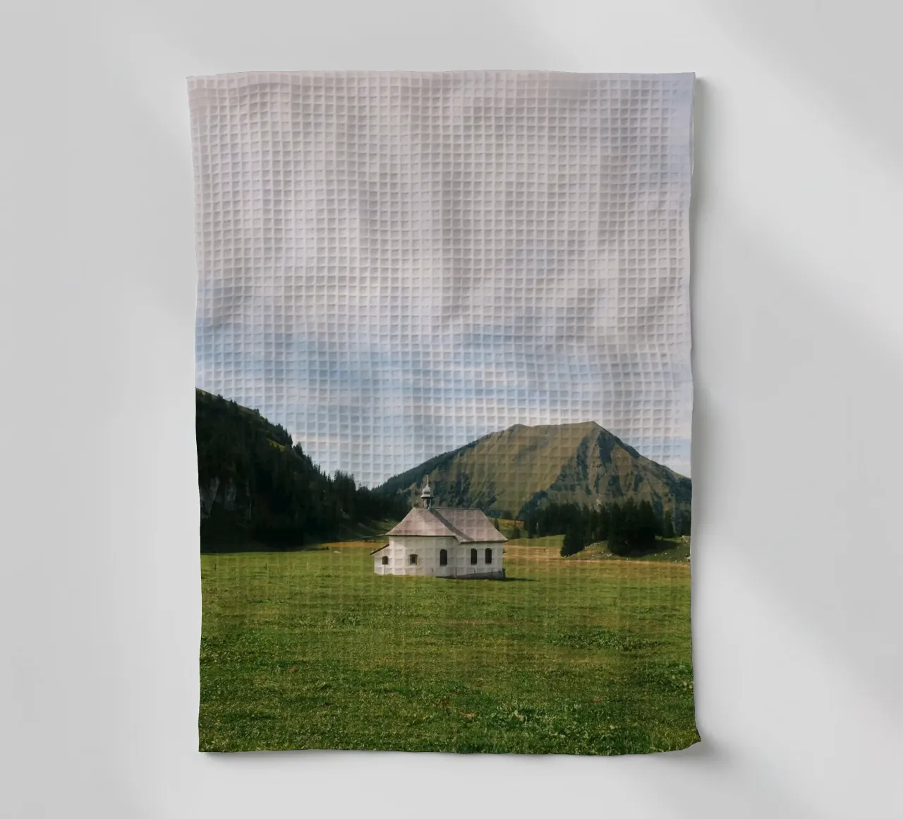 Chapel in the Alps canovaccio da cucina da FujiSwiss