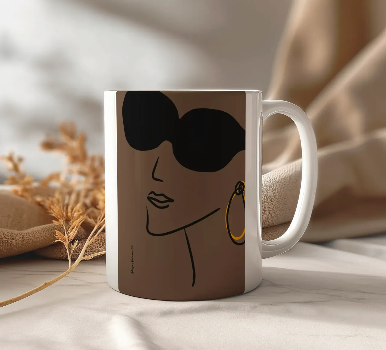 Parisian Chloé ceramic mug by Mike Leymi