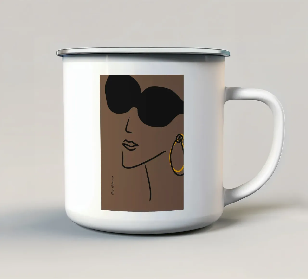 Chloé parigino tazza in smalto da Mike Leymi