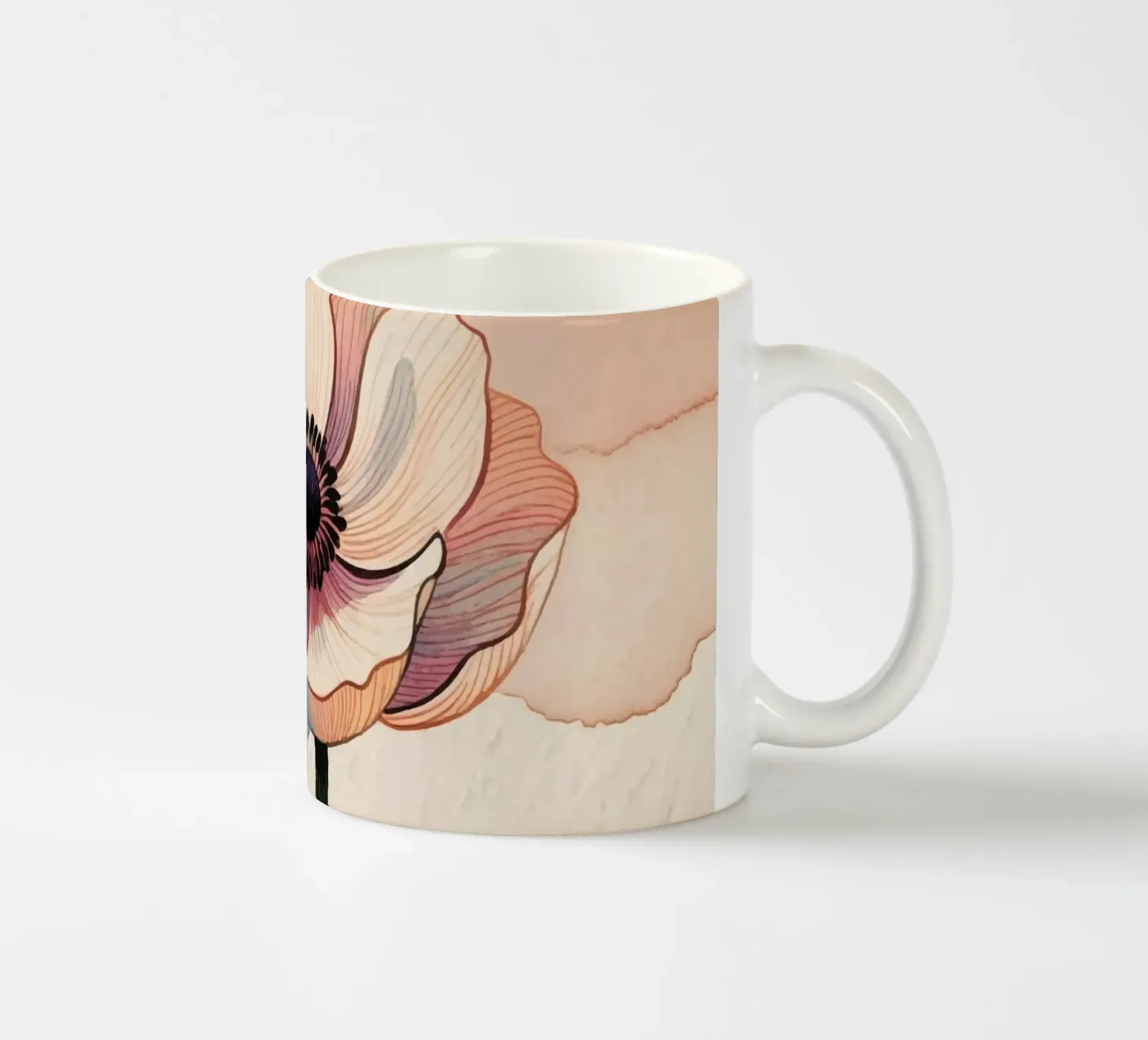 Flower ceramic mug by knowledge
