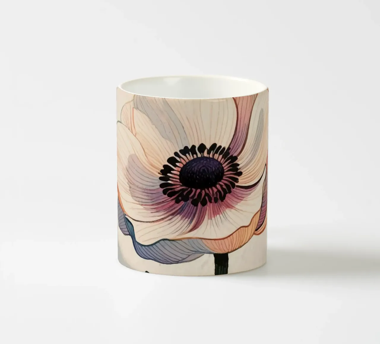 Flower ceramic mug by knowledge