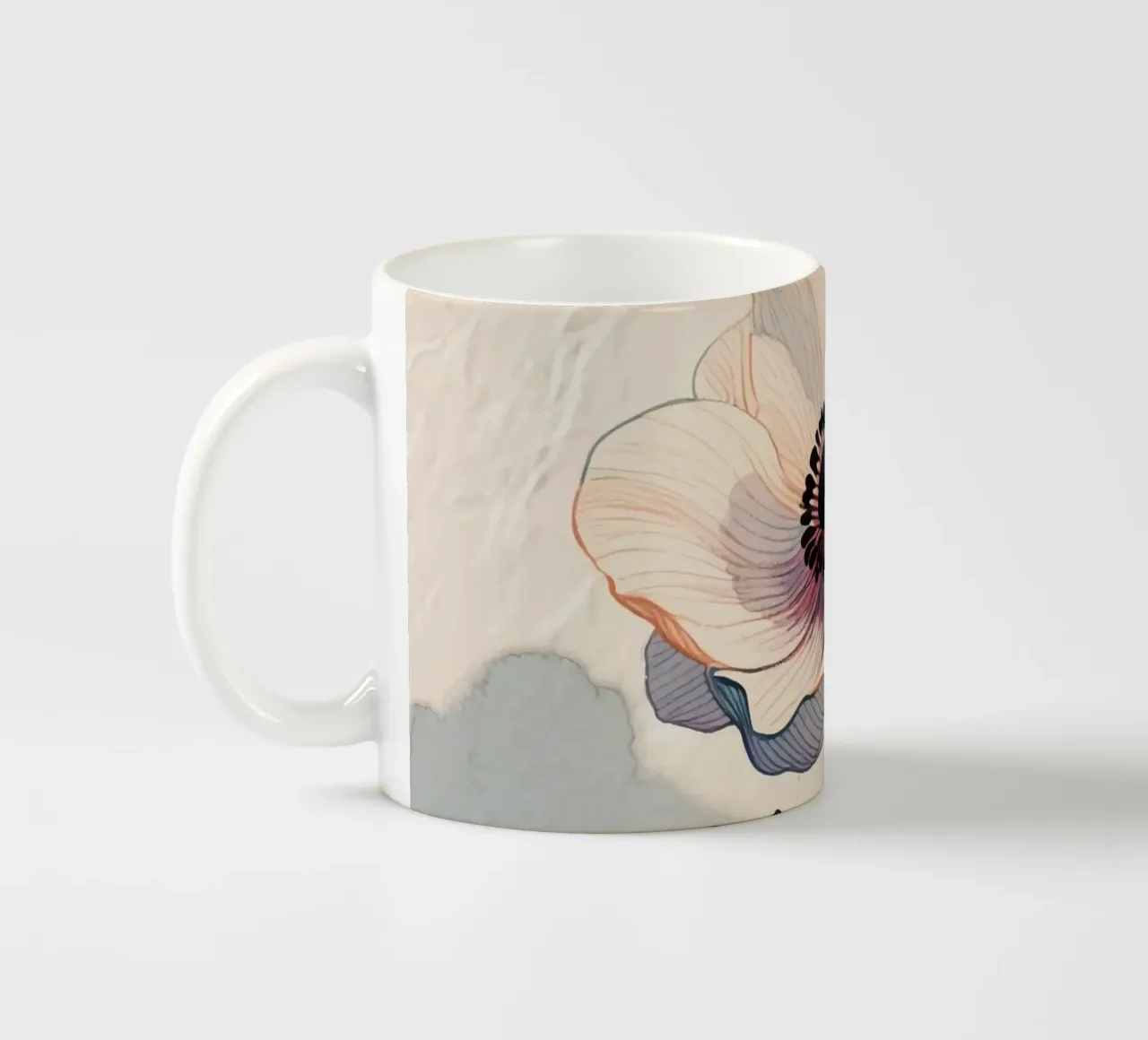 Flower ceramic mug by knowledge