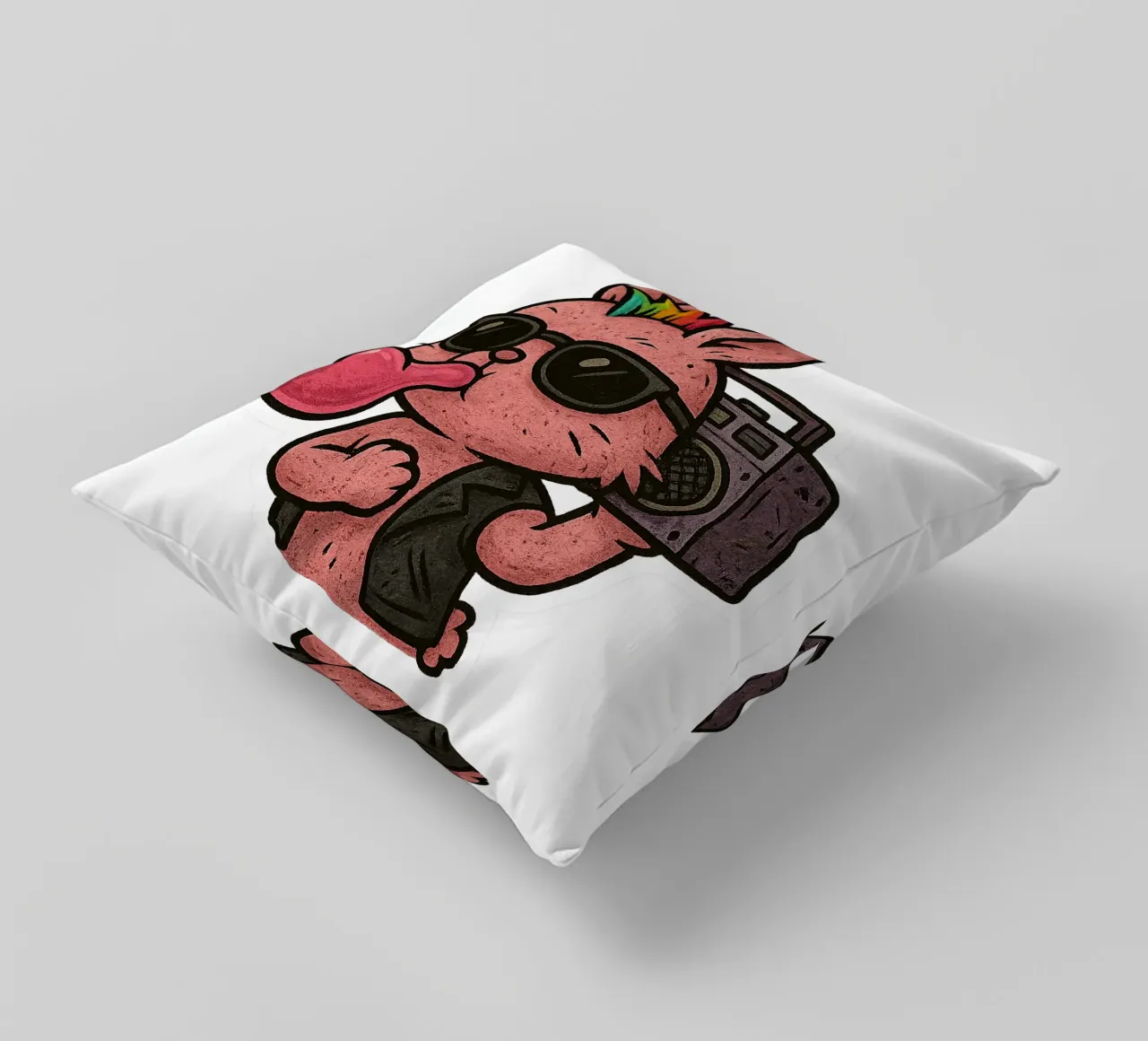Lapin Punk Arcobaleno cuscino da Punk & Cute - Affiches & Stickers