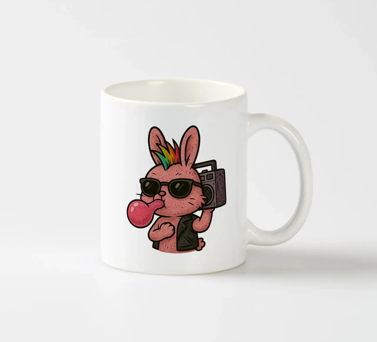 Lapin Punk Arcobaleno tazza in ceramica da Punk & Cute - Affiches & Stickers
