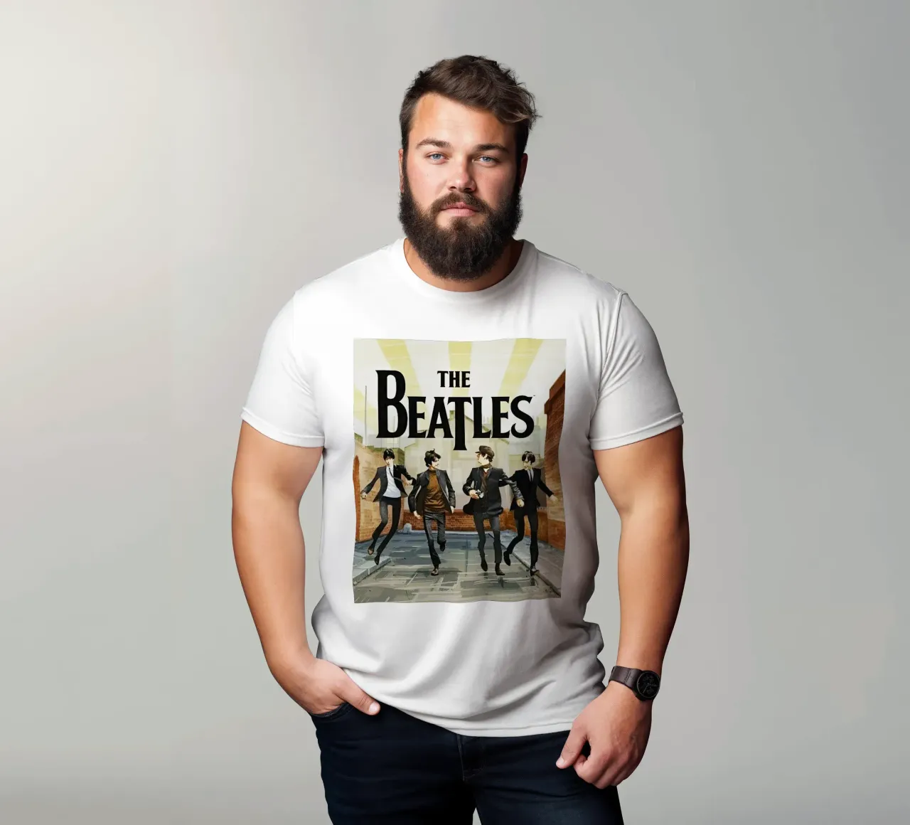 Run Run The Beatles All Member t-shirt da HEvFun