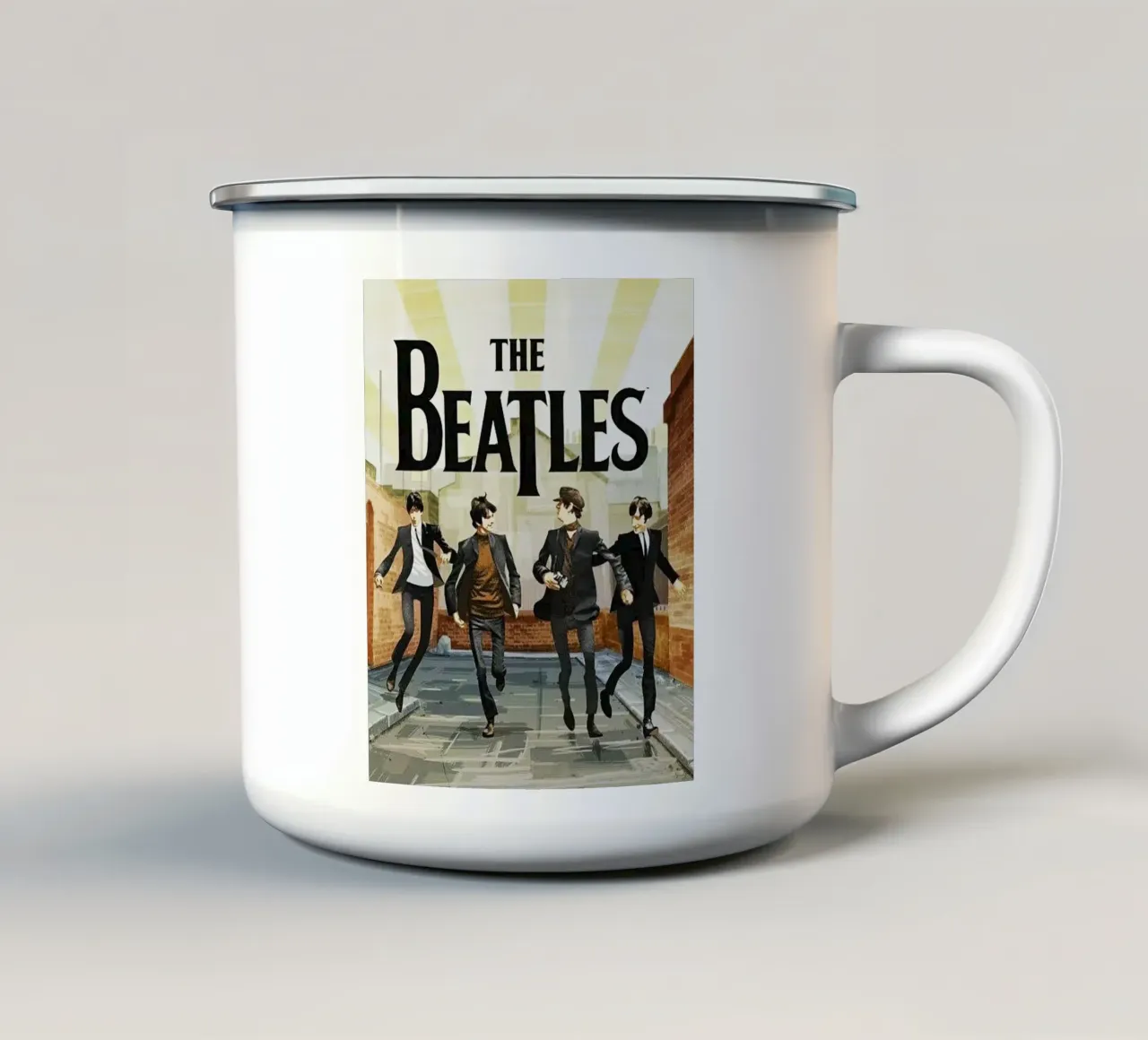 Run Run The Beatles All Member tazza in smalto da HEvFun