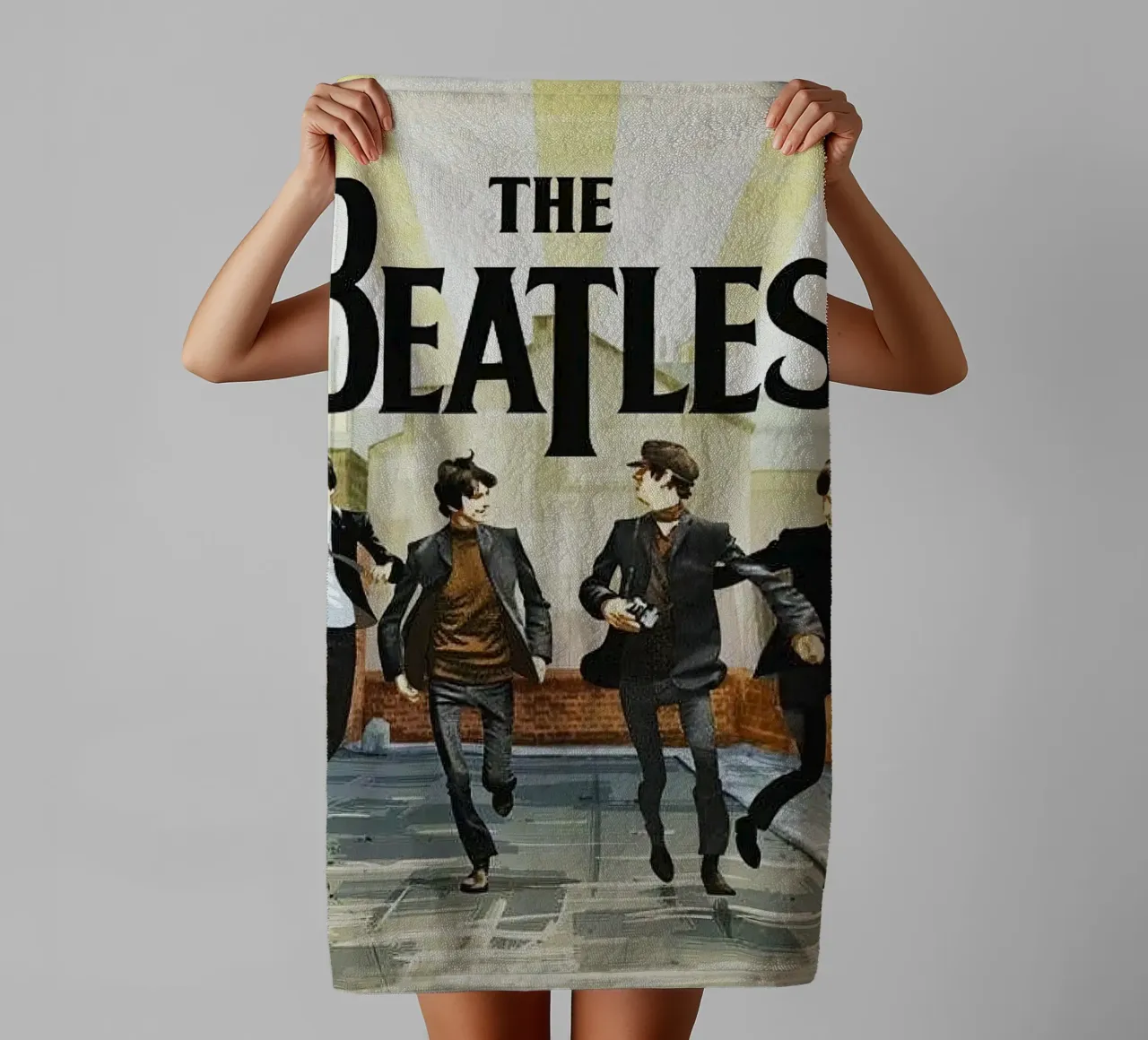 Run Run The Beatles All Member asciugamano da bagno da HEvFun