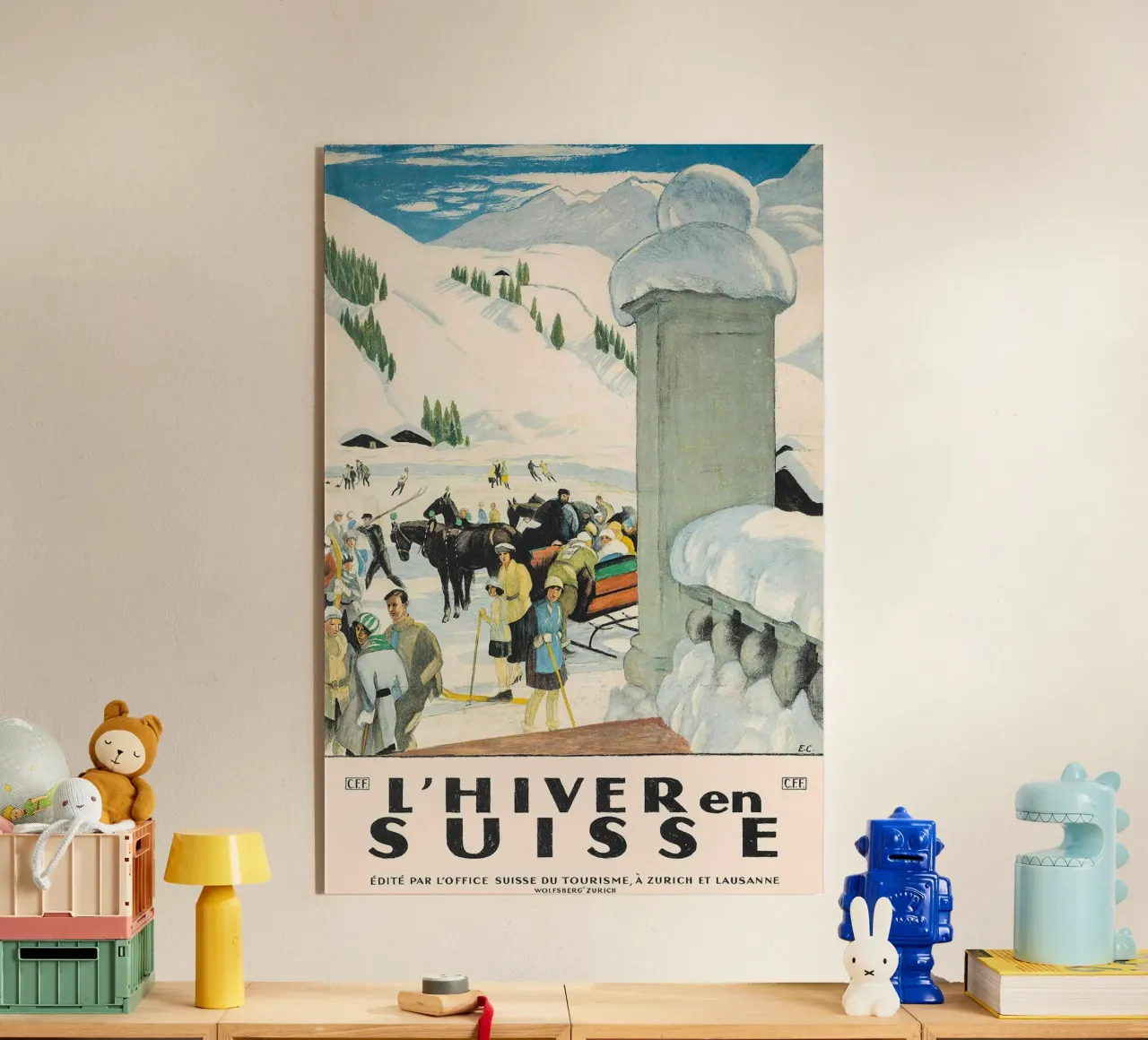 Inverno in Svizzera (francese) plexiglass da Christie