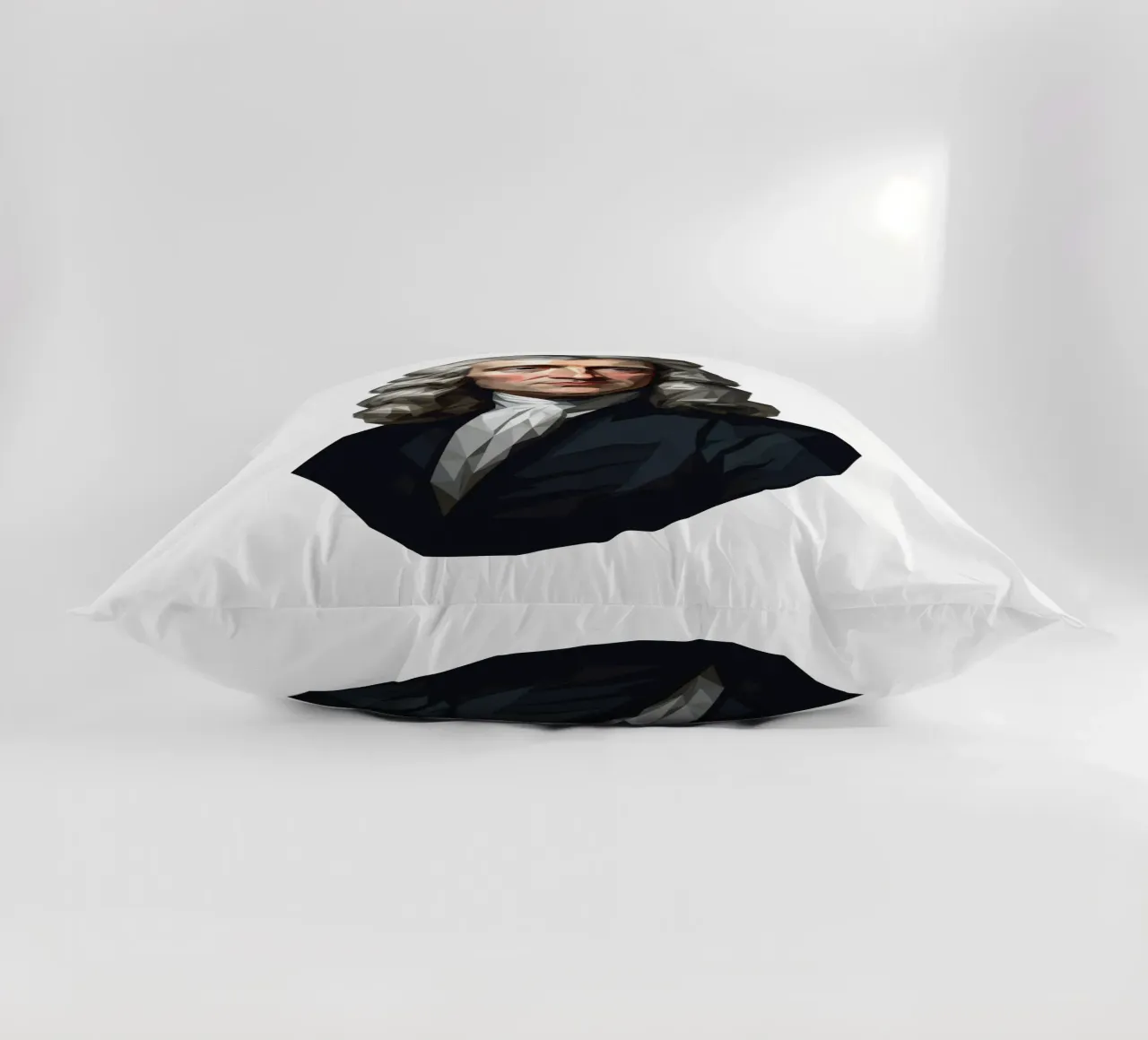 Ritratto di Isaac Newton Lowpoly cuscino da Low Profile