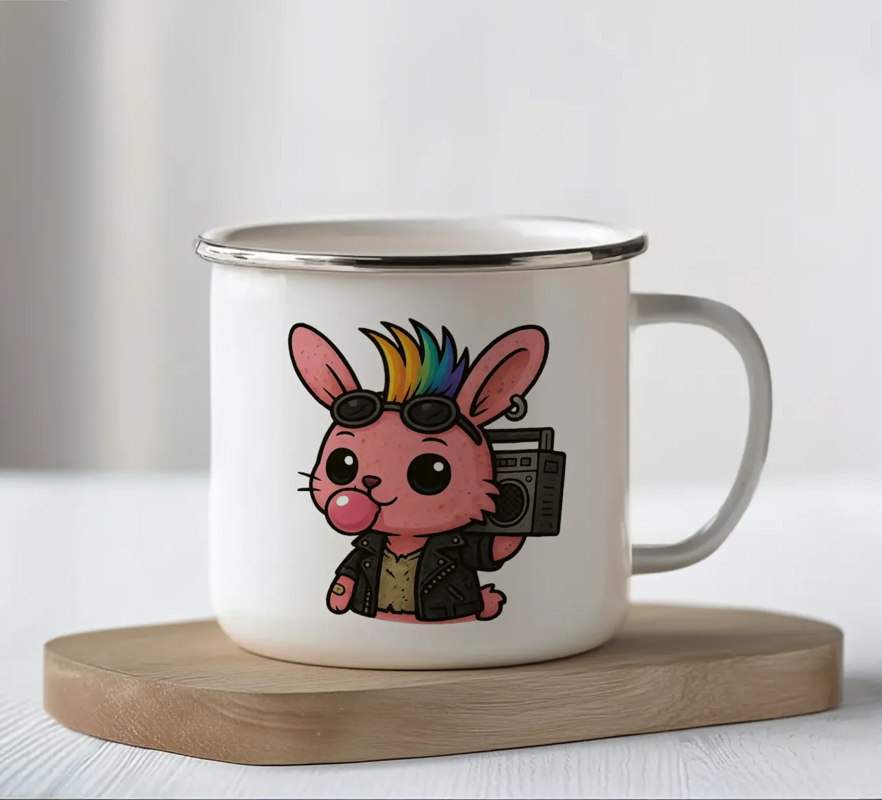 Divertimento punk in Lapponia tazza in smalto da Punk & Cute - Affiches & Stickers