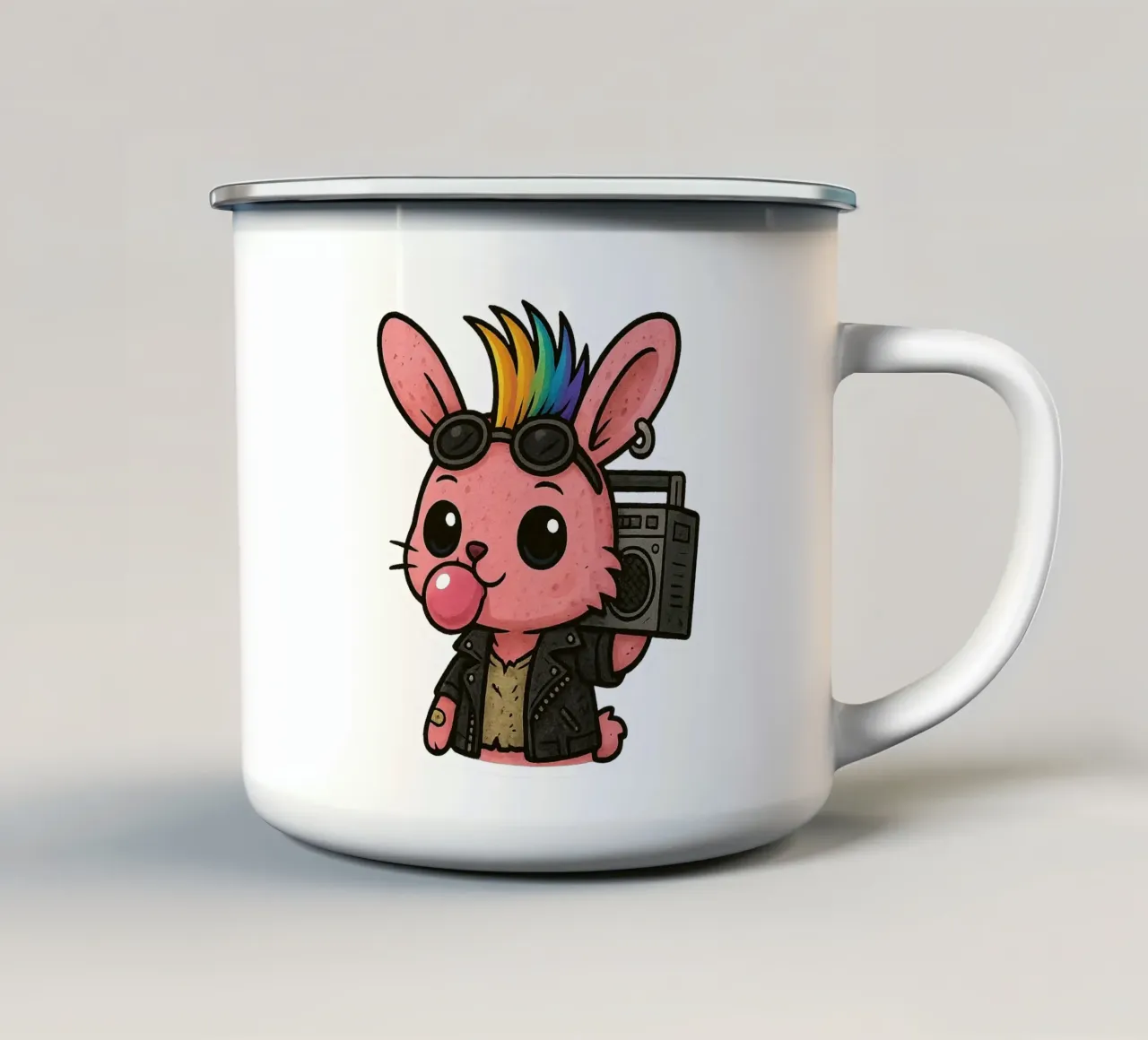 Divertimento punk in Lapponia tazza in smalto da Punk & Cute - Affiches & Stickers