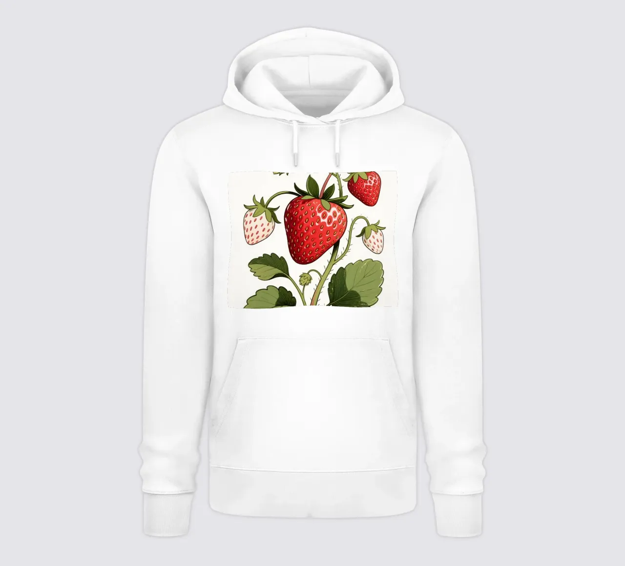 Frutta Pianta di fragole felpa con cappuccio da knowledge