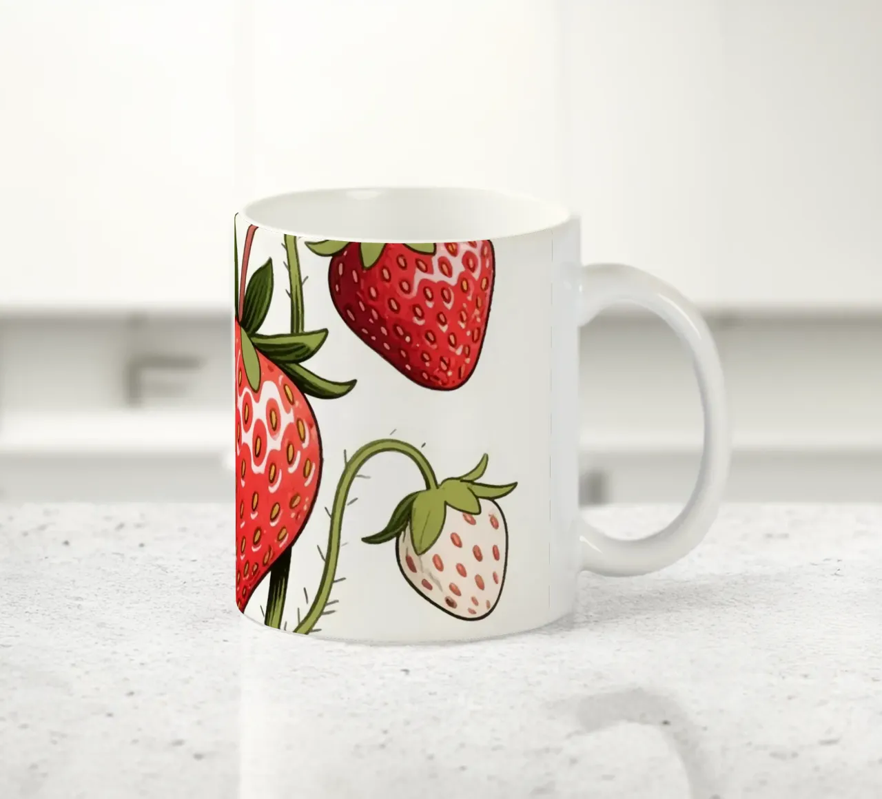 Frutta Pianta di fragole tazza in ceramica da knowledge