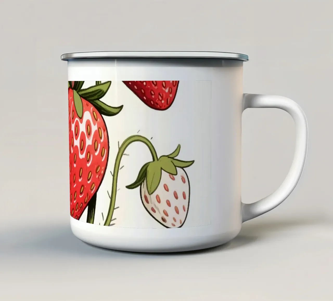Frutta Pianta di fragole tazza in smalto da knowledge