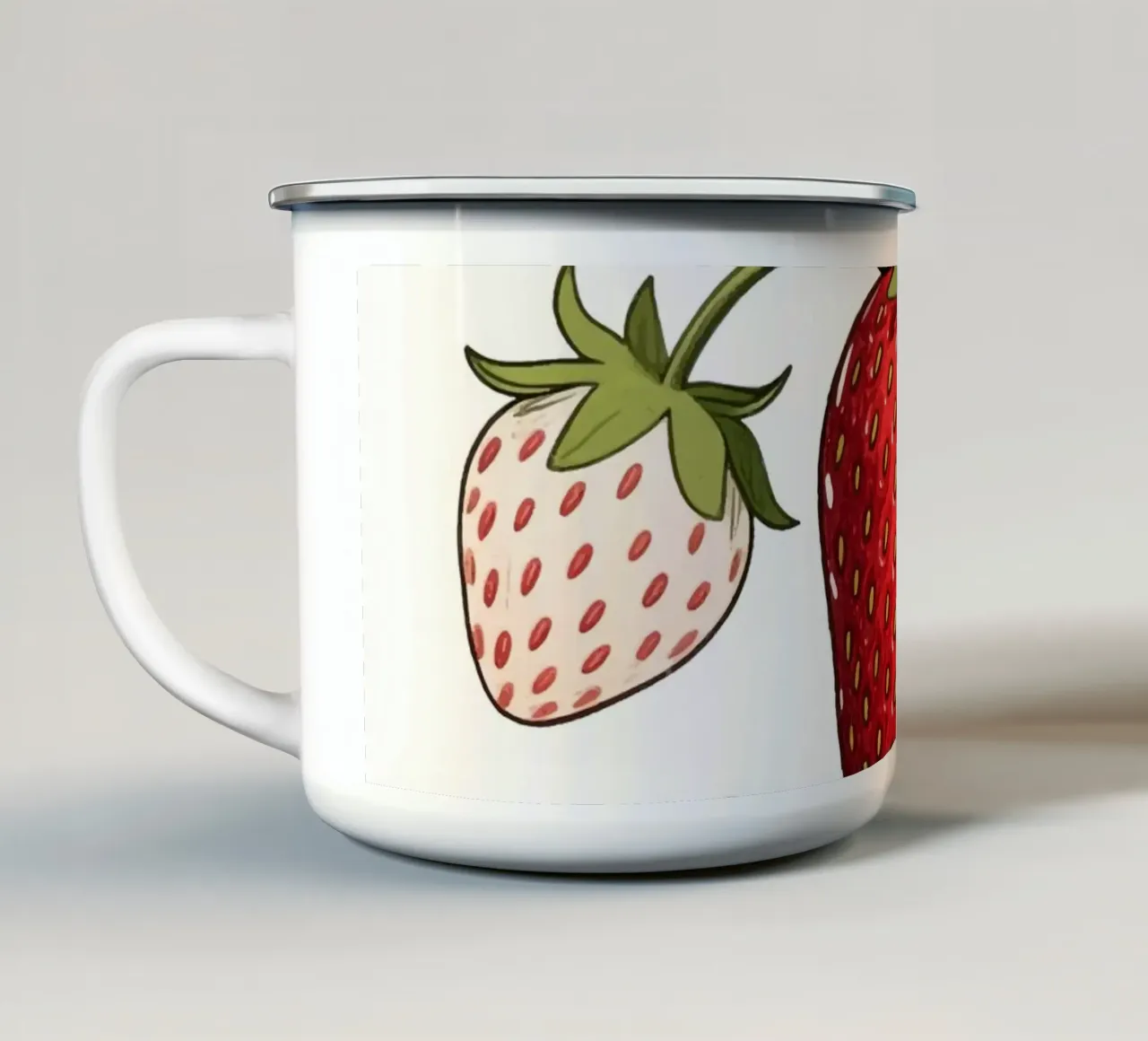 Frutta Pianta di fragole tazza in smalto da knowledge