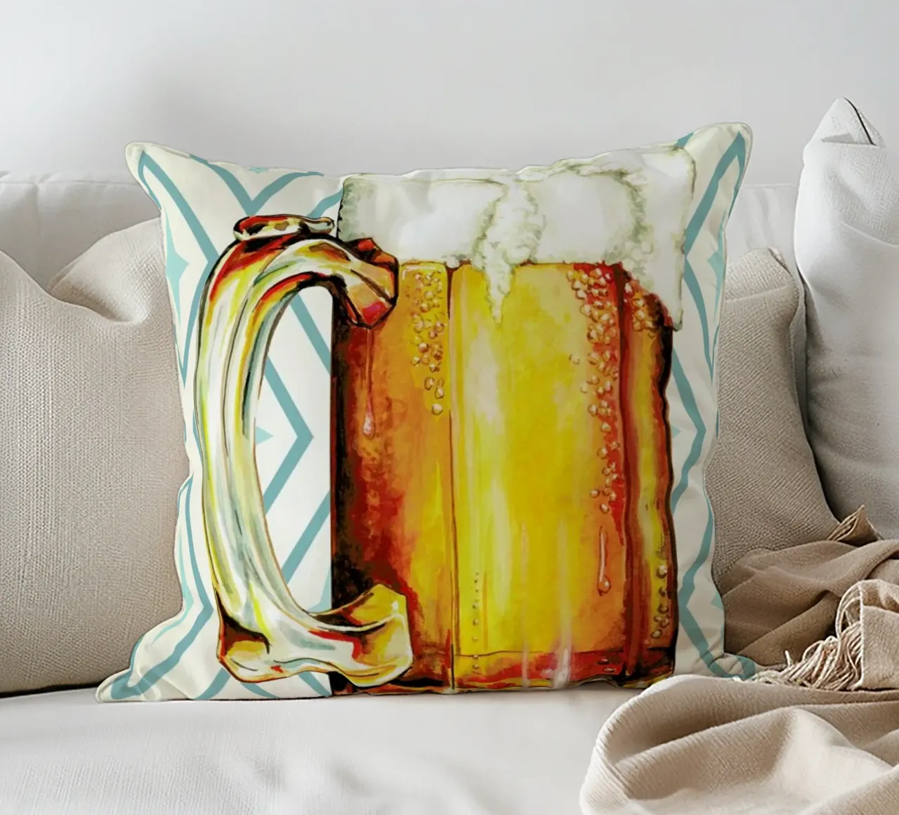 Beer cuscino da Kelly Gilleran