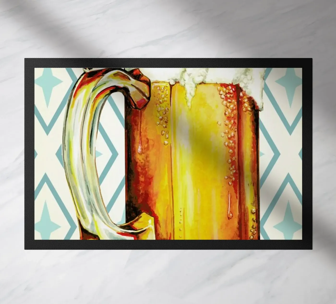 Beer doormat by Kelly Gilleran