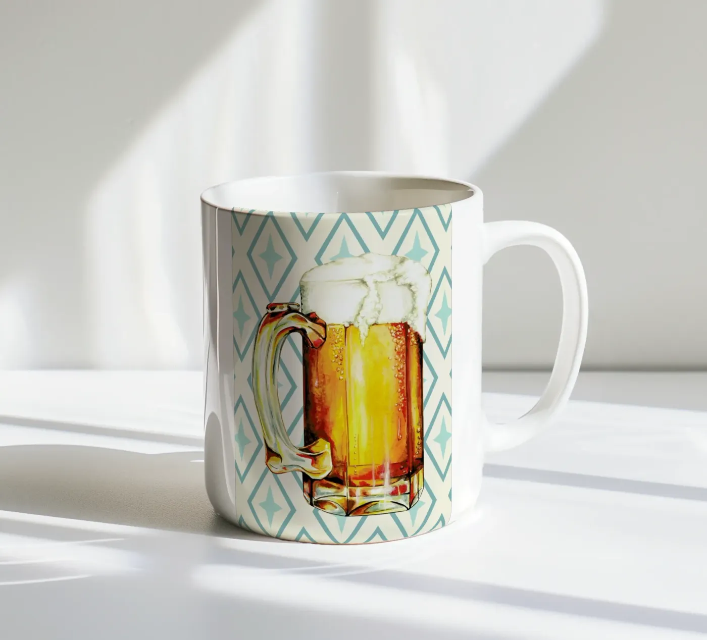 Beer ceramic mug by Kelly Gilleran