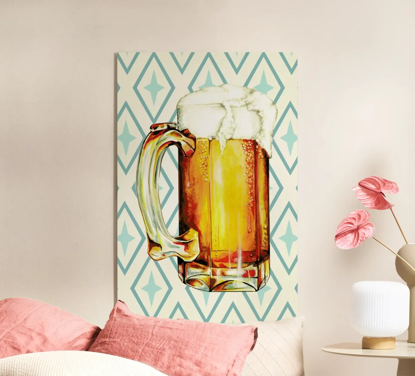 Beer acryl van Kelly Gilleran
