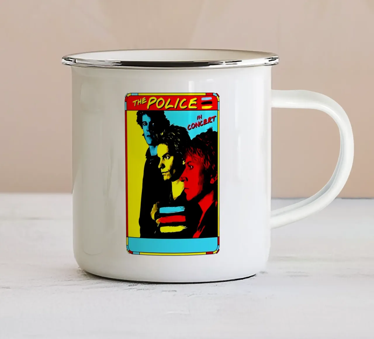 Post-Punk -The Police tazza in smalto da grass.studio_