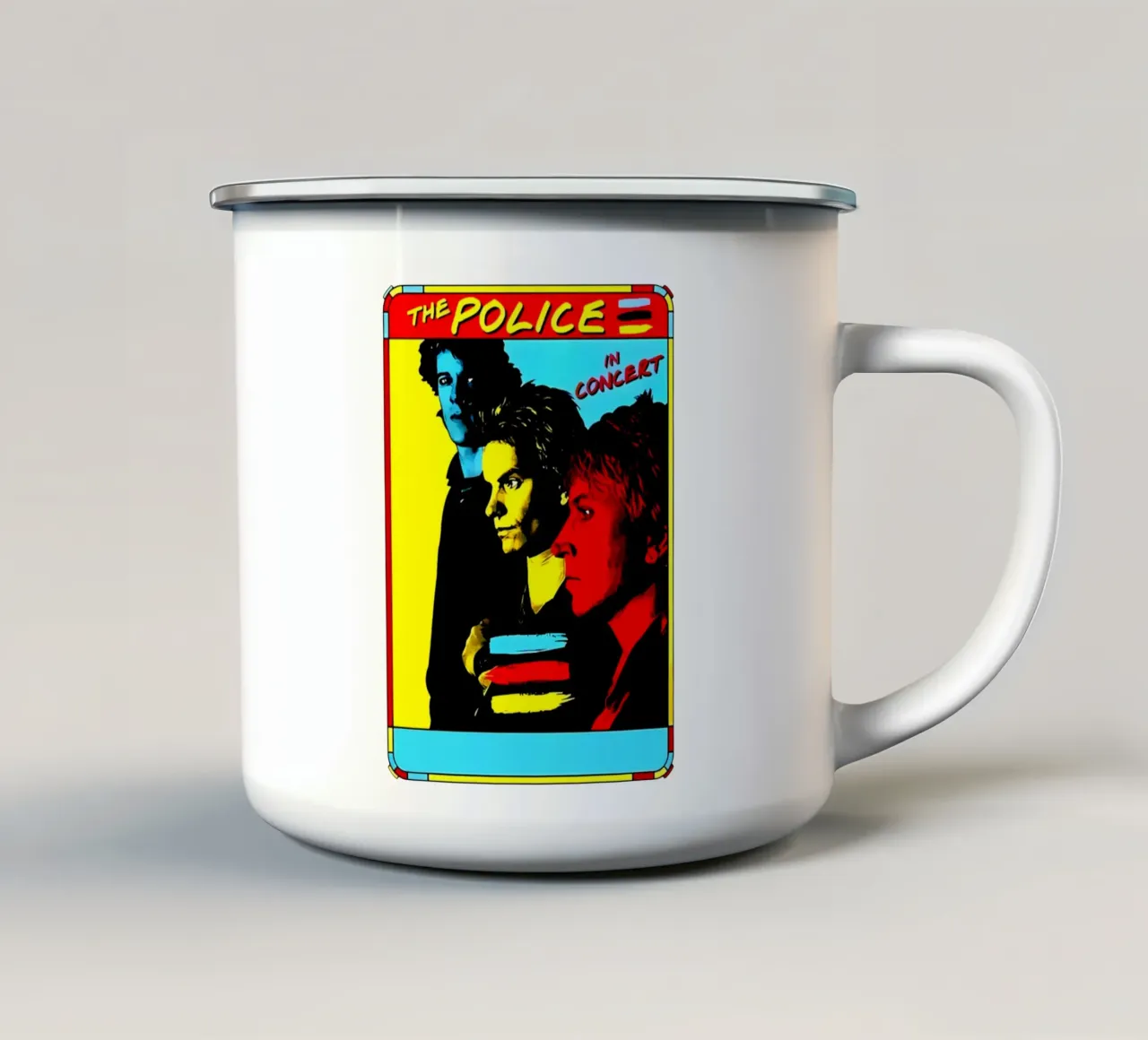Post-Punk -The Police tazza in smalto da grass.studio_