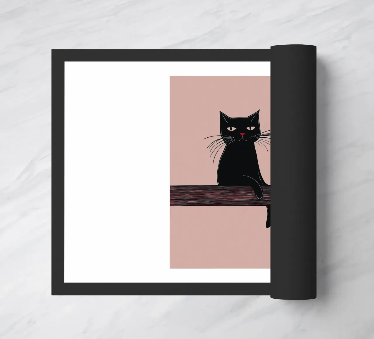 Gatto nero zerbino da Arjun