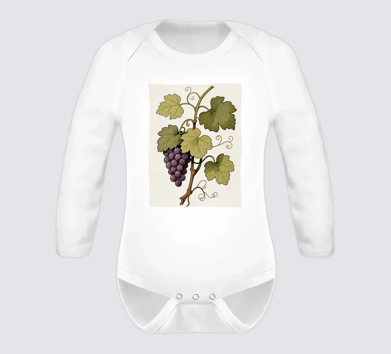 Pianta d'uva body neonato maniche lunghe da knowledge