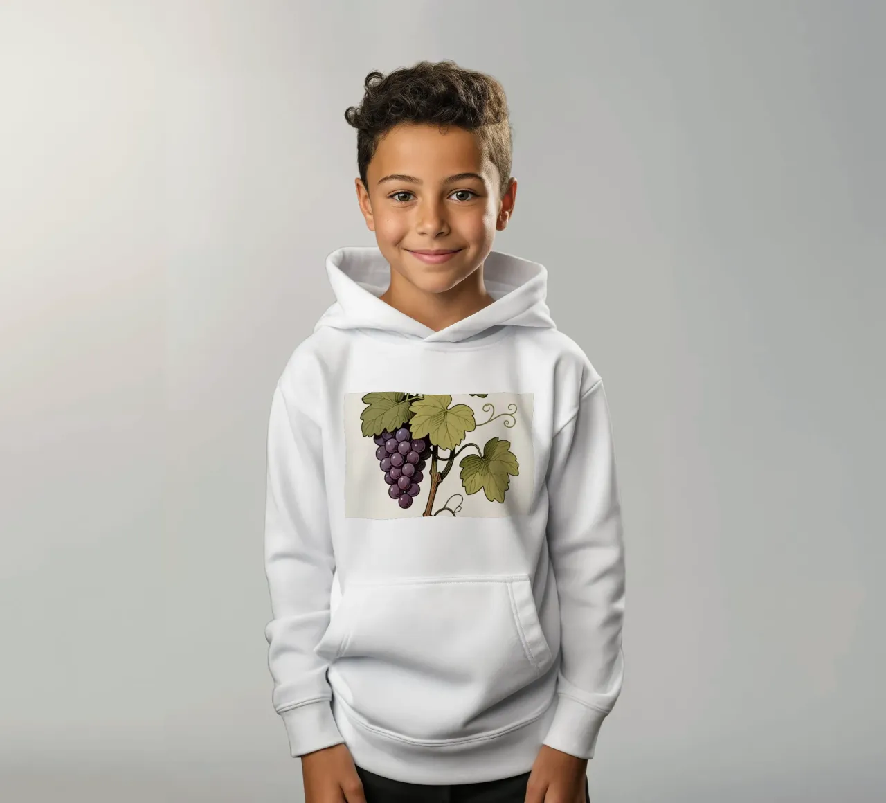 Pianta d'uva felpa bambino con cappuccio da knowledge
