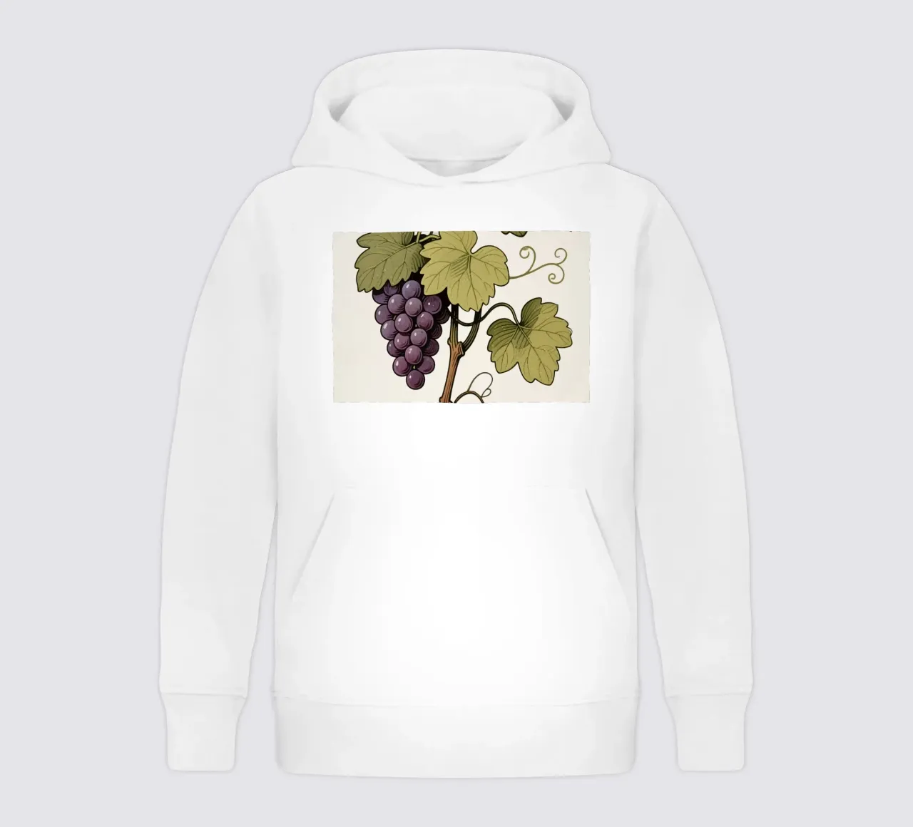 Pianta d'uva felpa bambino con cappuccio da knowledge