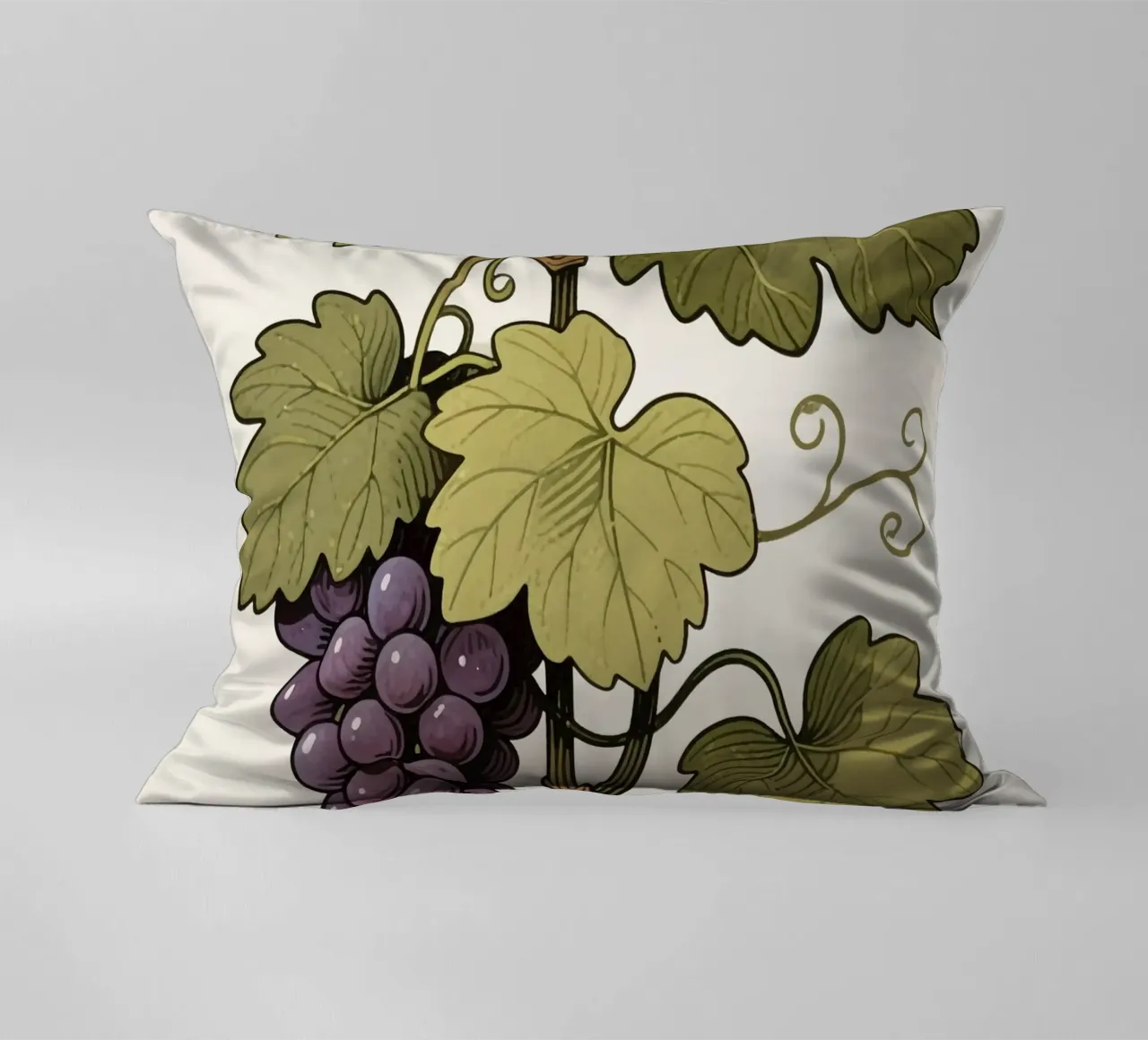 Grape Plant decorative cushion by knowledge