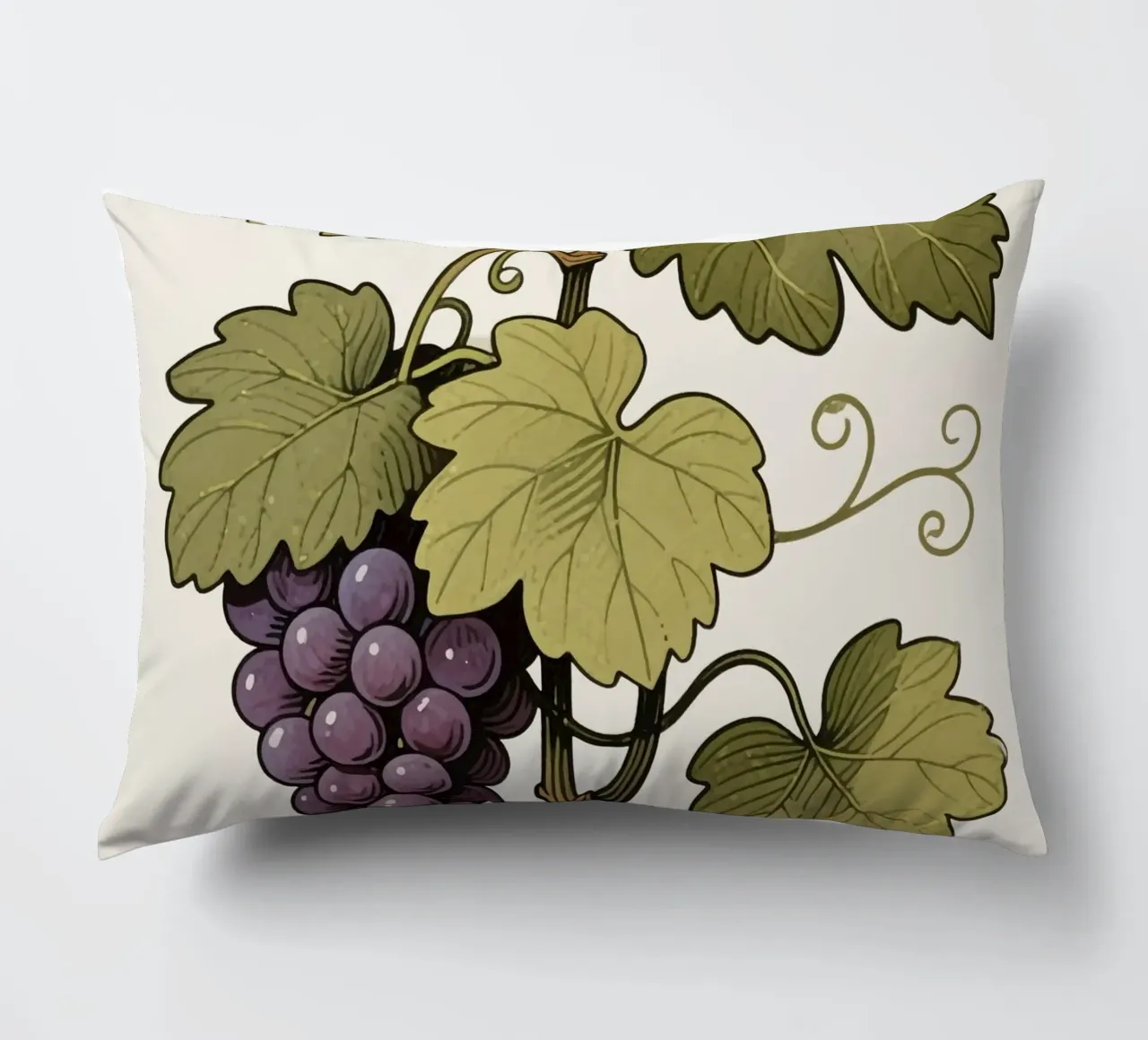 Grape Plant decorative cushion by knowledge