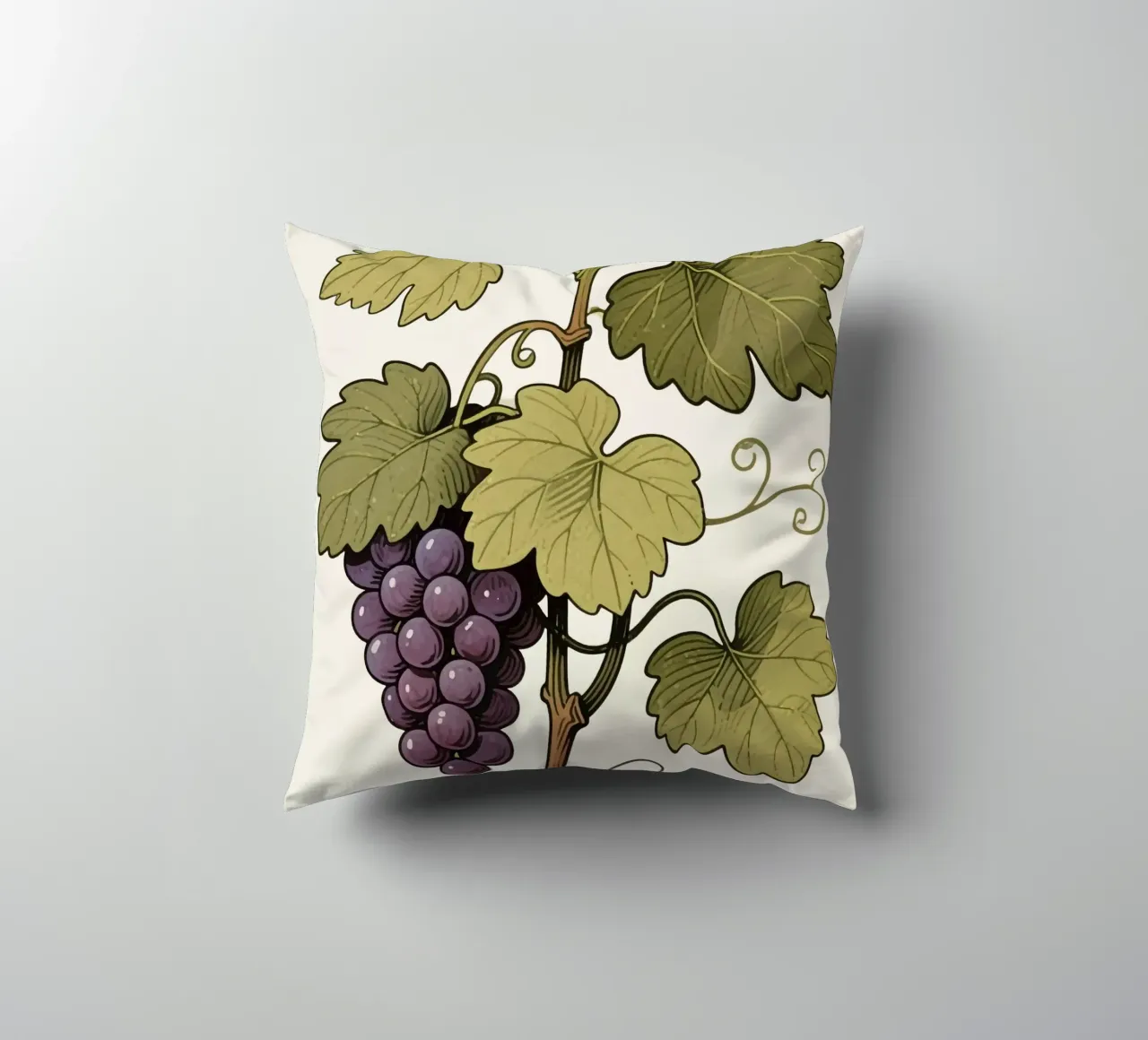 Grape Plant decorative cushion by knowledge