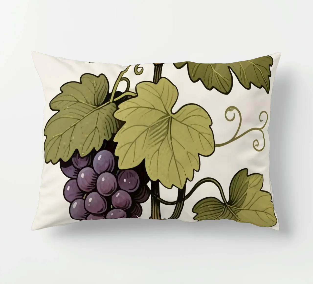 Grape Plant decorative cushion by knowledge