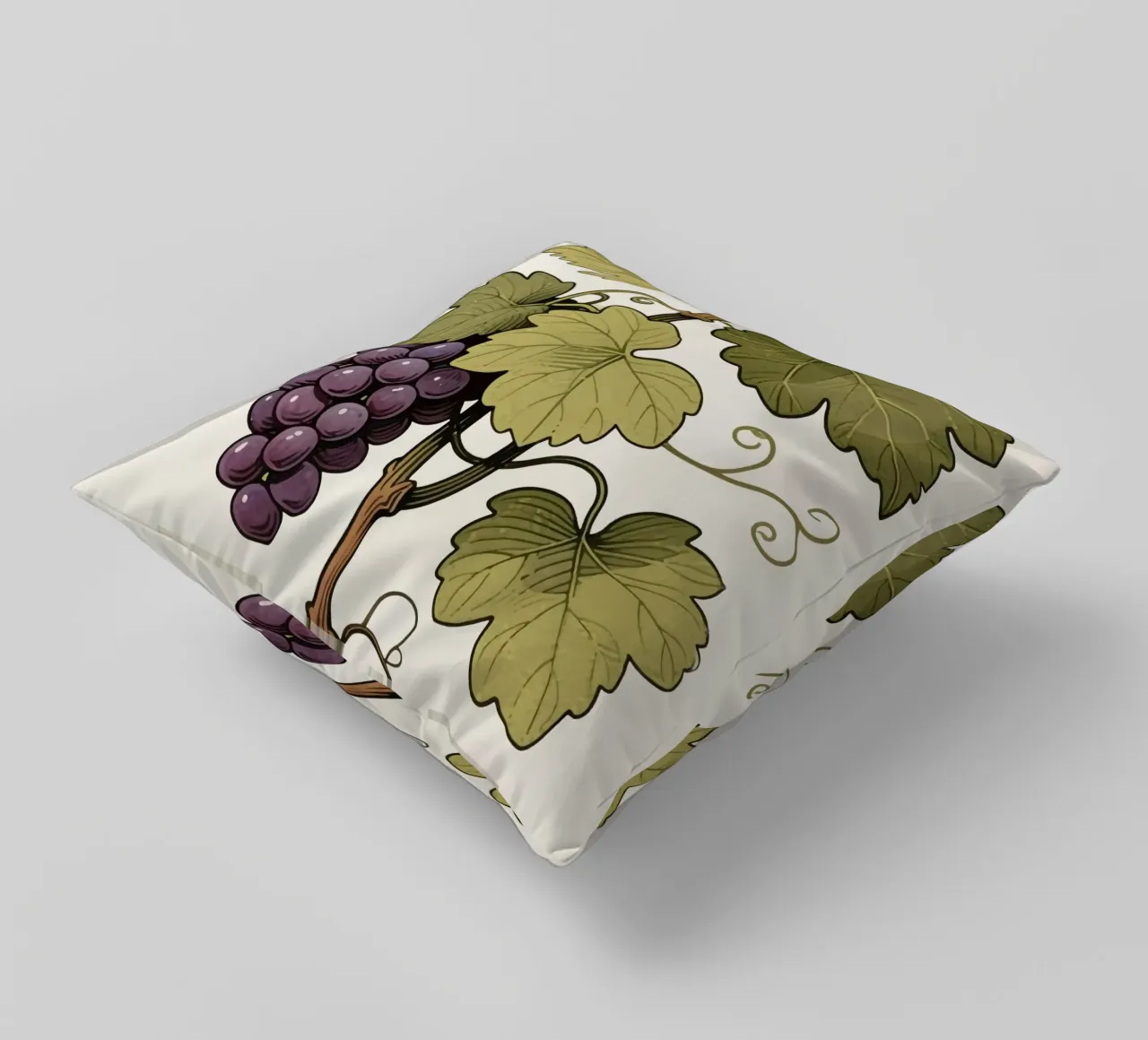Grape Plant decorative cushion by knowledge